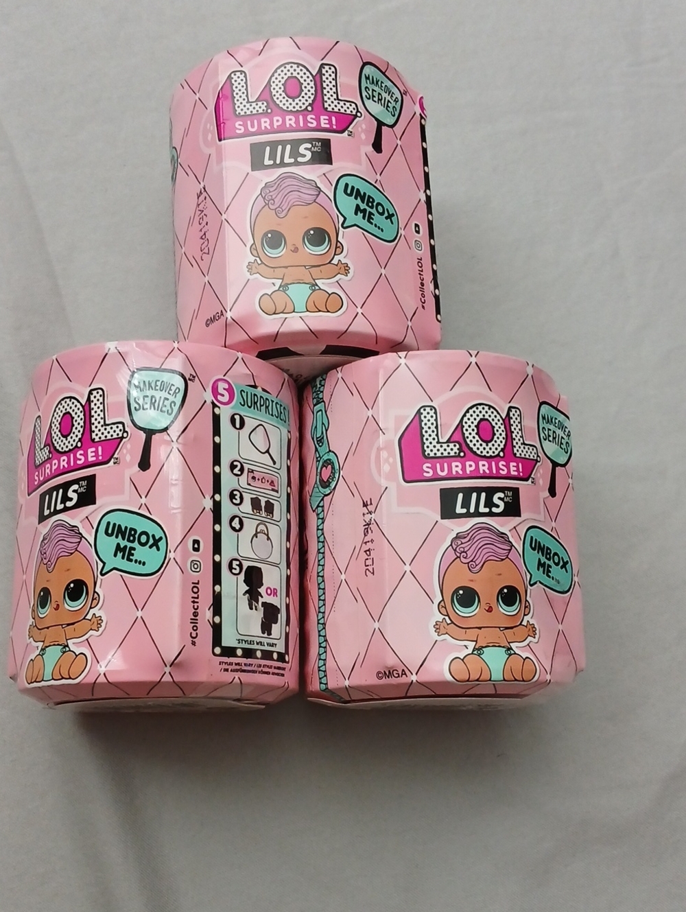 L.O.L. Surprise! Lils Makeover Series Blindpack Toys 3pk